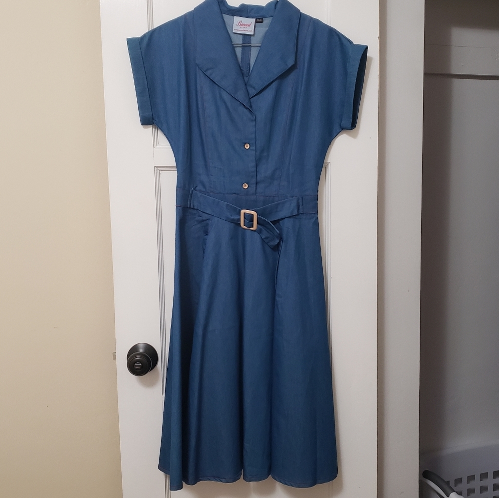 Retro Chambray Dress